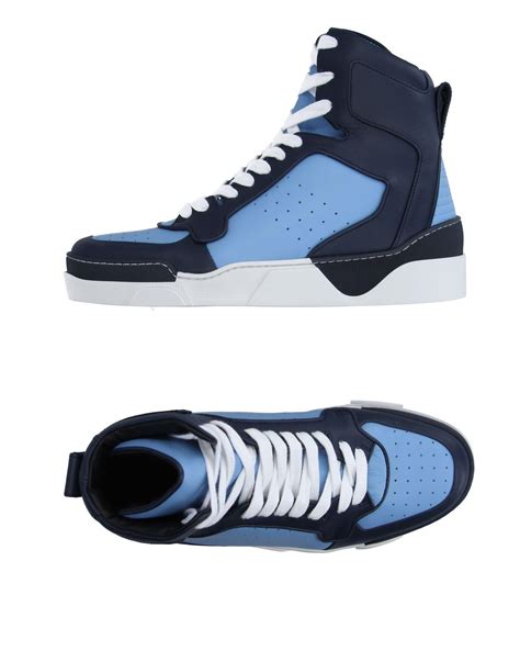 givenchy sneakers blauw|Givenchy high top sneakers.